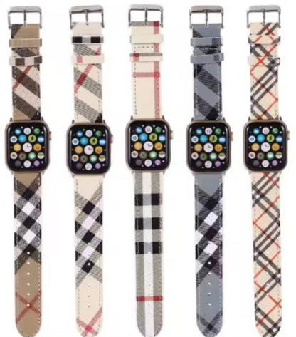 Luxury Leather Watch Band • Compatible with Apple Watch • Fits 38–49mm Series
