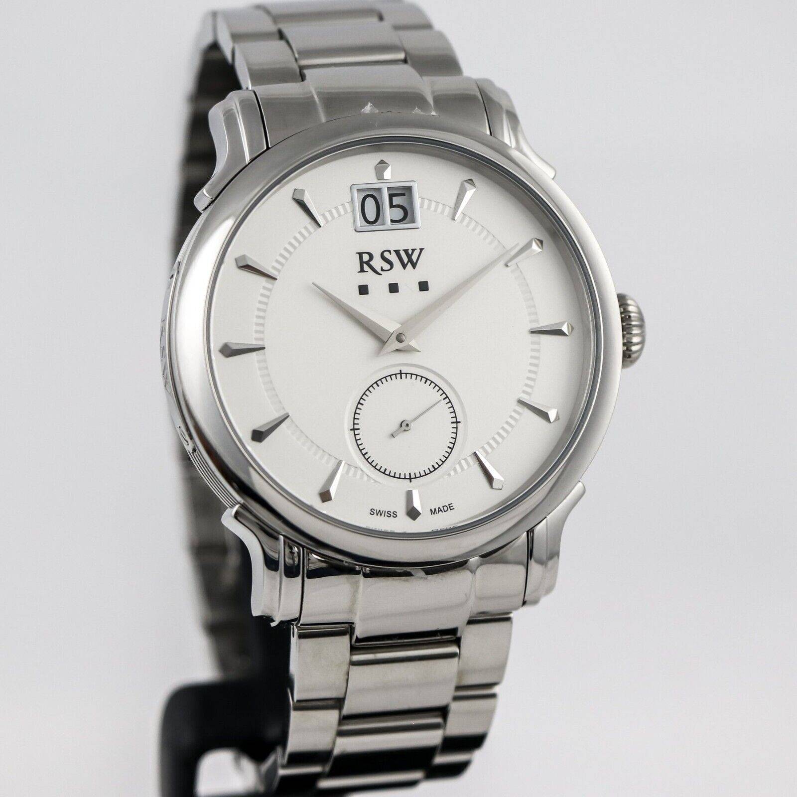 RSW •  44mm • Swiss Quartz • Date • 5ATM • RSWM107-SS-1