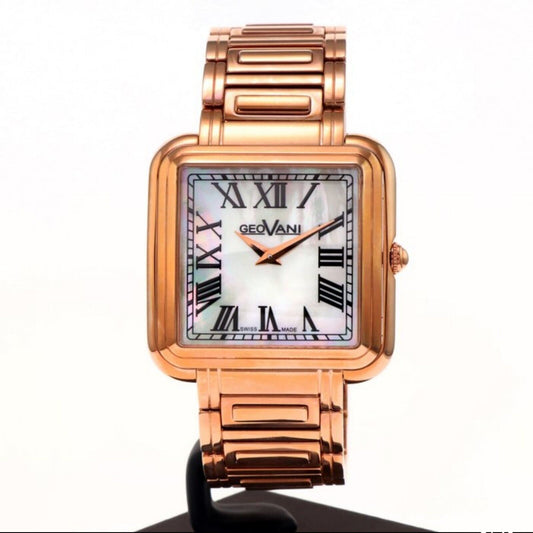 GEOVANI • Swiss Watch • Stainless Steel PVD Rose Gold Quartz • 41mm • GOB502