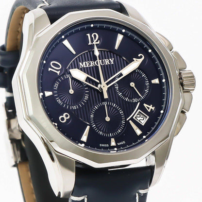 Mercury • Swiss Chronograph • ME350-SL-9 • 45mm • Men's •  Blue strap Men