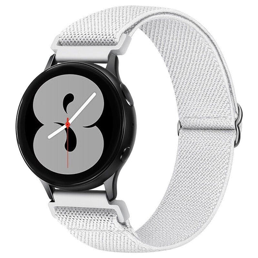 White • Nylon Strap • Buckle • Samsung Watch Compatible Breathable & Comfortable