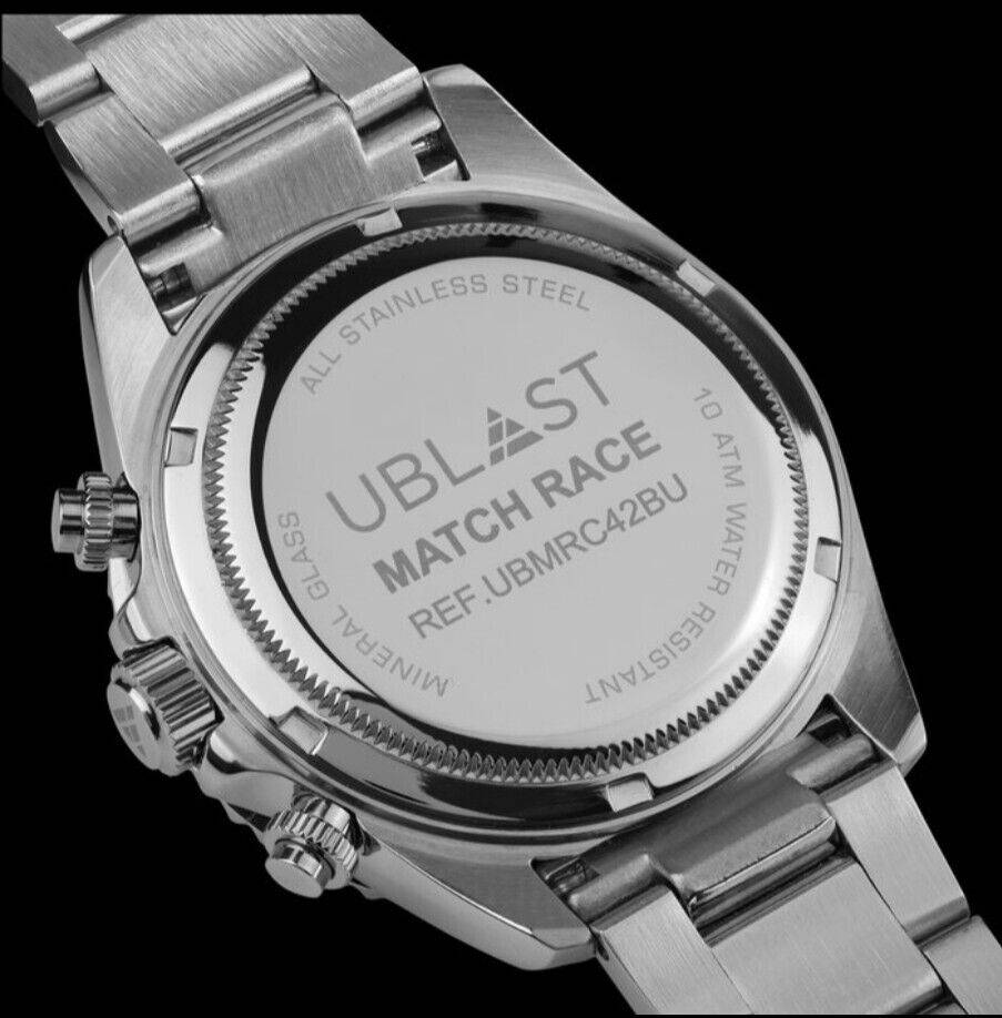 Ublast • Match Race Chrono Watch • 42mm • Miyota OS20 • WR10ATM • UBMRC42BU