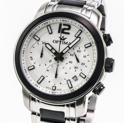 Optima • OSC399-SB-1 • Swiss Chronograph Watch • Date • Quartz