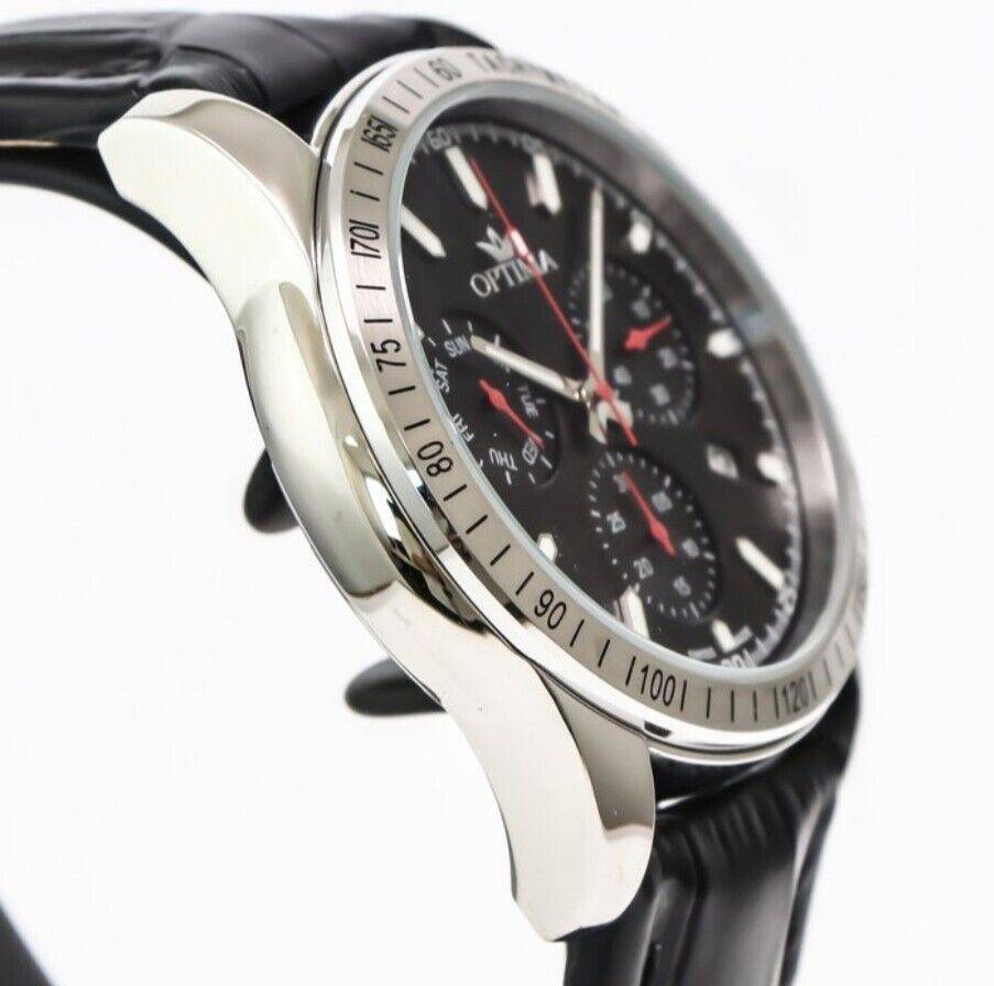 Optima • Swiss Chronograph Watch • OSC432-SL-3 • 44.15mm Tachymeter Date SubDay