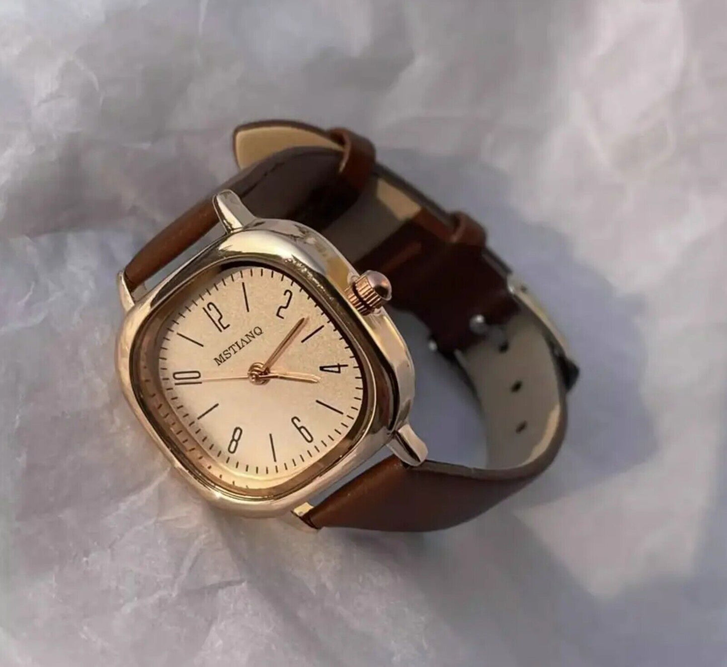 Womens Fashion Watch • 25mm • Quartz • 3ATM • Leather Strap • MsTianQ