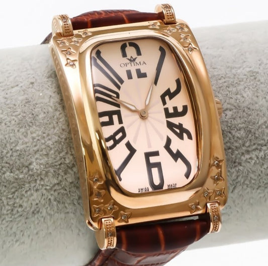 Optima • Swiss Diamond Watch • Stainless Steel Quartz • Diamonds 0.23ct • OSM189
