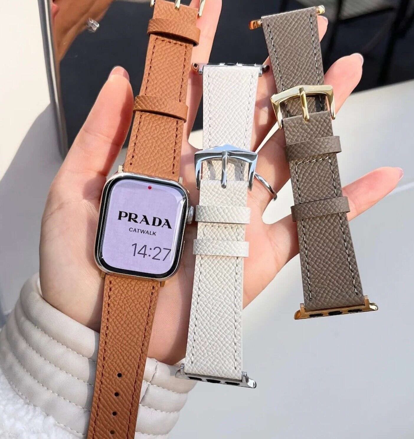 Watch Strap • Compatible Apple Series 7 6 5 4 • 40mm • Vintage Palmar Leather 