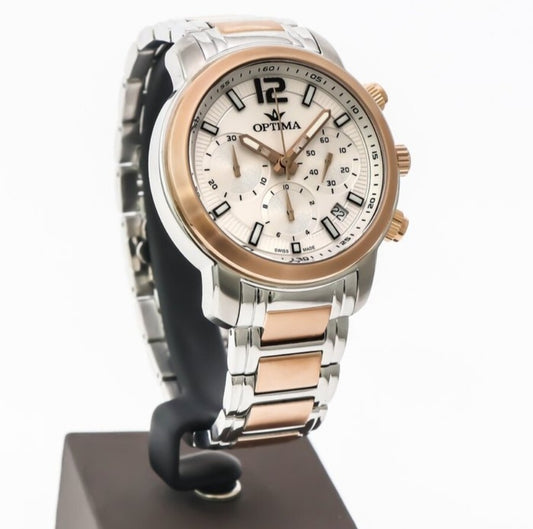 Optima •Swiss Chronograph Watch •OSC399-SR-1 • Day Date Quartz