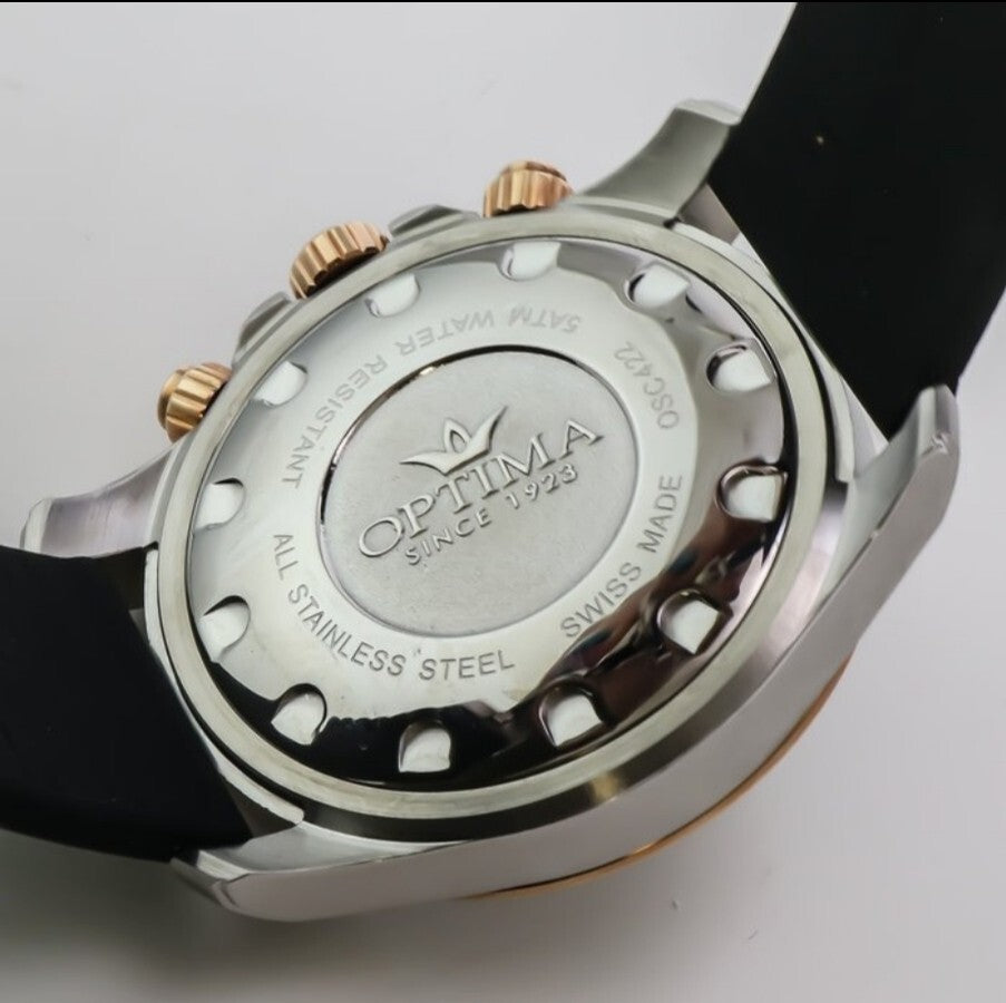 Optima • Swiss Chronograph Watch • OSC422-SRX-4 • 45mm • Date SubDay