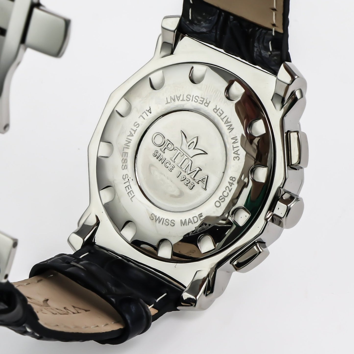 Optima • Swiss Chronograph Watch • Stainless Steel • 43 mm • Quartz • OSC248