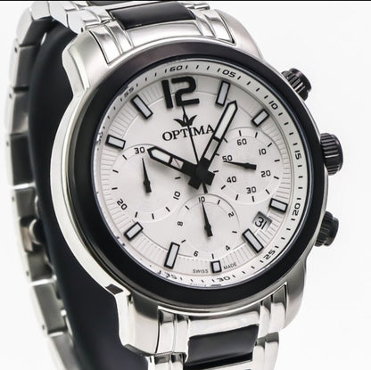 Optima • OSC399-SB-1 • Swiss Chronograph Watch • Date • Quartz