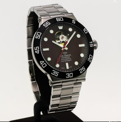 SUPREMO • Open Heart • Automatic Swiss Watch • Murex • Stainless Steel 43.8mm