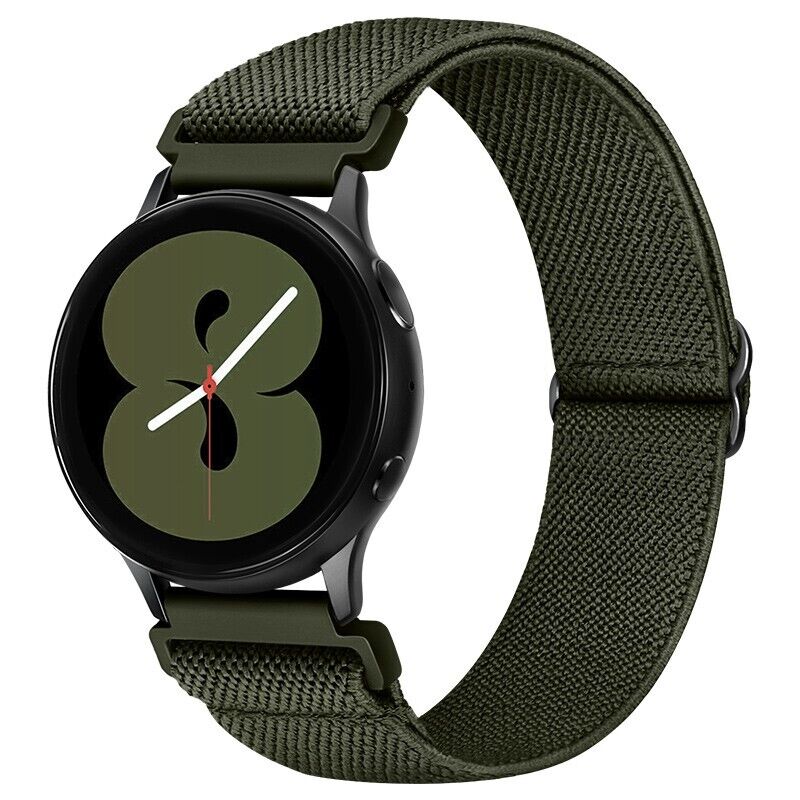 Army Green •Nylon Strap•Buckle •Samsung Watch Compatible Breathable &Comfortable