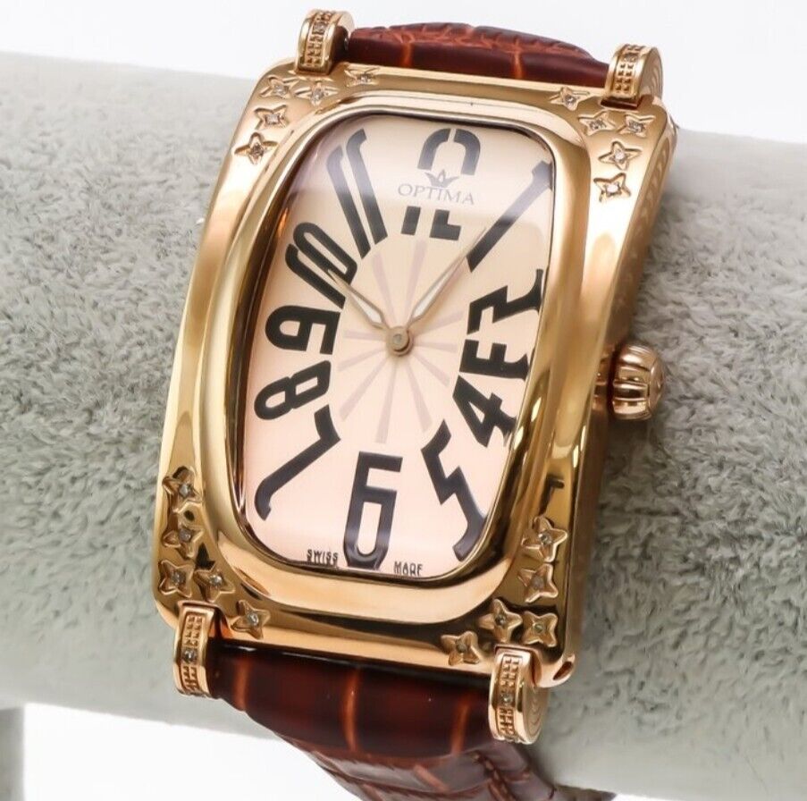 Optima • Swiss Diamond Watch • Stainless Steel Quartz • Diamonds 0.23ct • OSM189