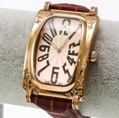 Optima • Swiss Diamond Watch • Stainless Steel Quartz • Diamonds 0.23ct • OSM189