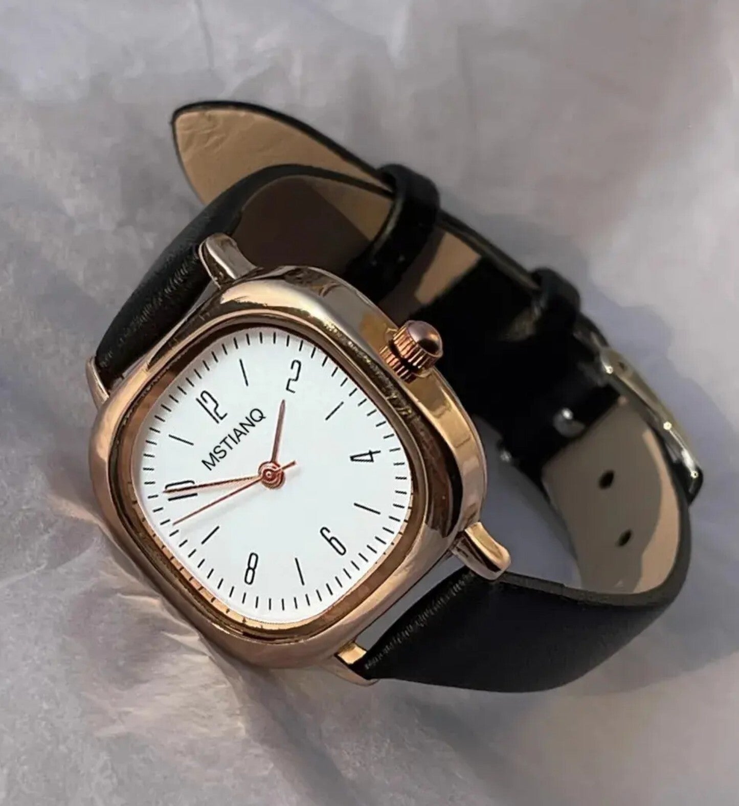 Womens Fashion Watch • 25mm • Quartz • 3ATM • Leather Strap • MsTianQ
