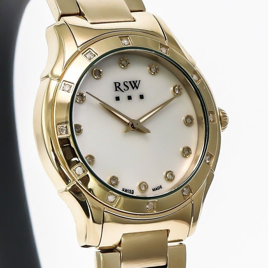 RSW • Swiss Diamond Watch • RSWL149 • 24 White Diamonds 0.18ct • 5ATM