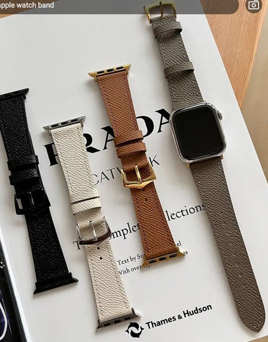 Vintage Retro Palmar Leather Strap • Compatible Apple Watch • 38/40/41mm