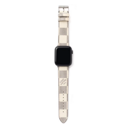 Luxury Leather Watch Band • Compatible with Apple Watch • Fits 38–49mm Series