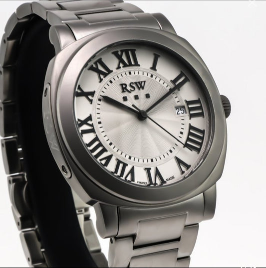 RSW • 46.8mm • Swiss Watch • Sapphire • Ronda Quartz • Date • Central Seconds