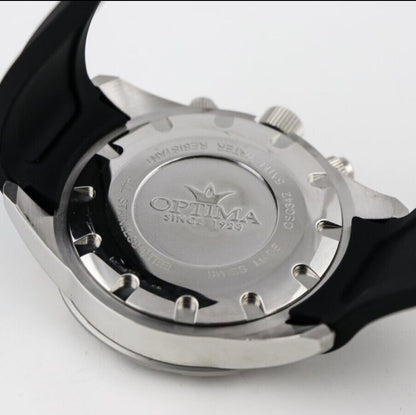 Optima • Swiss Chronograph Watch • Stainless Steel • Quartz OSC342-SX-4