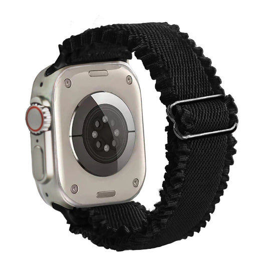 Black • Lace Nylon Strap • Apple Watch Compatible