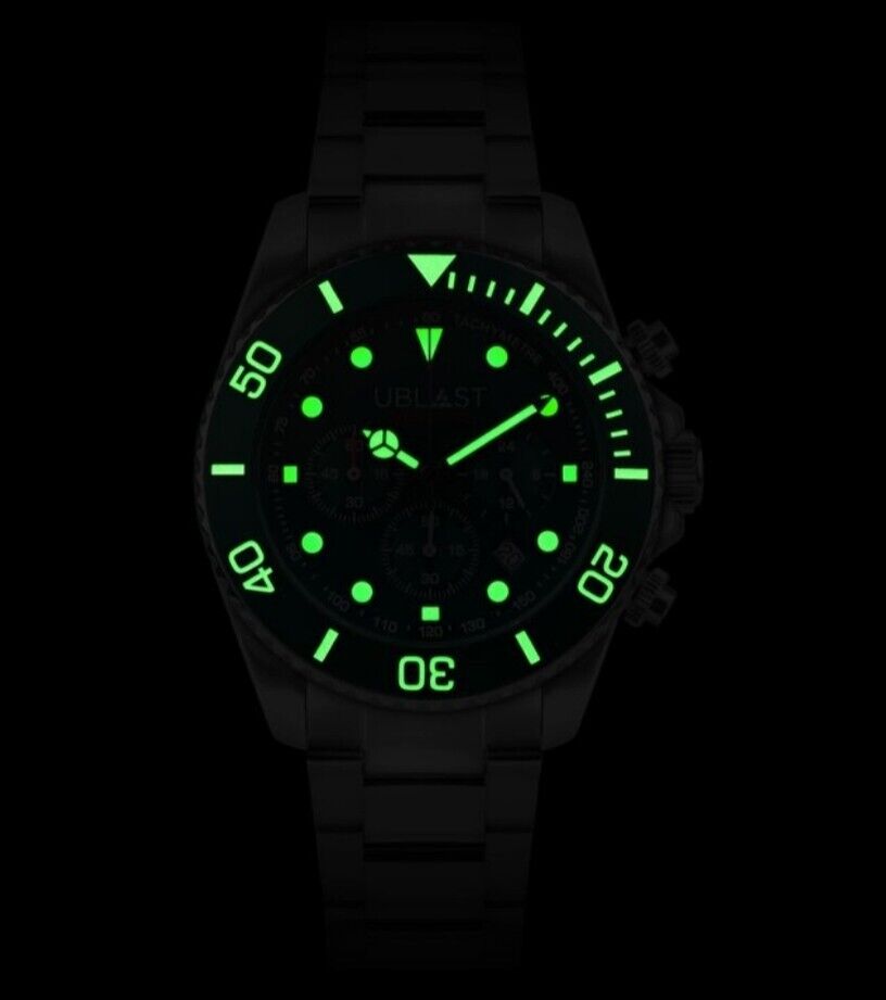 Ublast • Match Race Chrono Watch • 42mm • Miyota OS20 • WR10ATM • UBMRC42BU