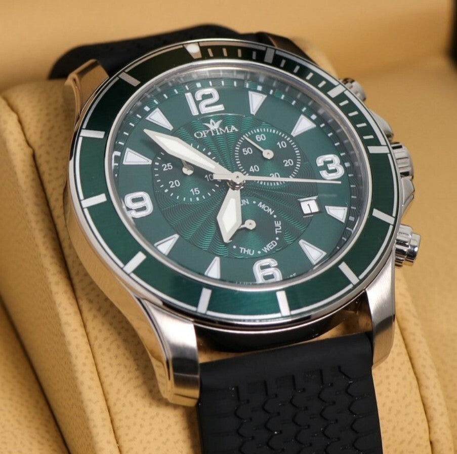 Optima • Swiss Chronograph Watch • OSC422-SX-12 • 45mm • Date SubDay • 5 ATM