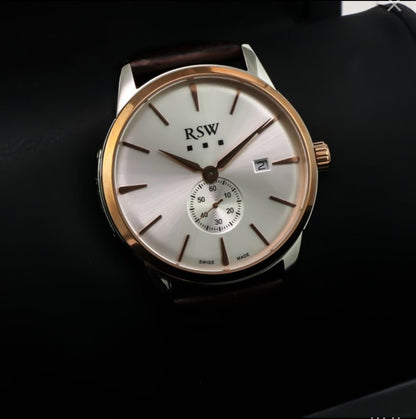 RSW • 44mm • Swiss Watch  • PVD Rose Gold • Swiss Ronda • SubSeconds • Date