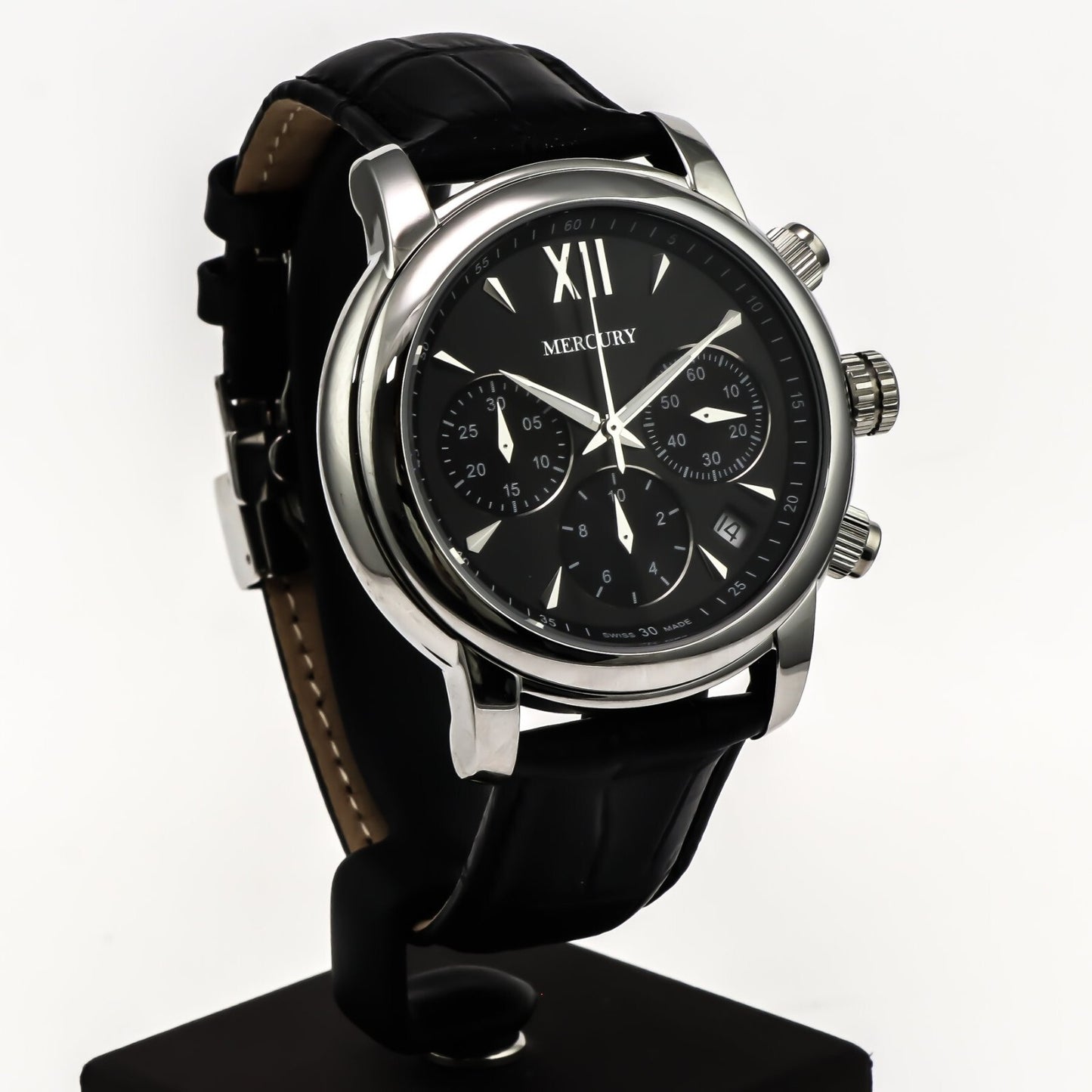 Mercury • Swiss Chronograph Watch • Stainless Steel • 44mm • Quartz • 5ATM