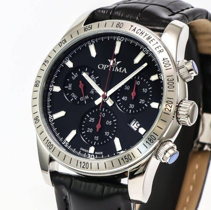 Optima • Swiss Chronograph Watch • OSC432-SL-3 • 44.15mm Tachymeter Date SubDay