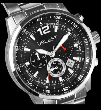 Ublast • Street Race Chrono Watch • 43mm • Miyota OS20 • WR10ATM • UBSR43SBK