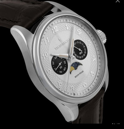 Tecnotempo "Full Moon" Calender & Moon Phase • Stainless Steel • Quartz • 41mm