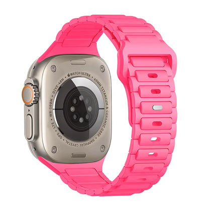 Easy Release • Sport Silicone Strap Compatible w Apple Watch 38/40/41 • 42/44/45