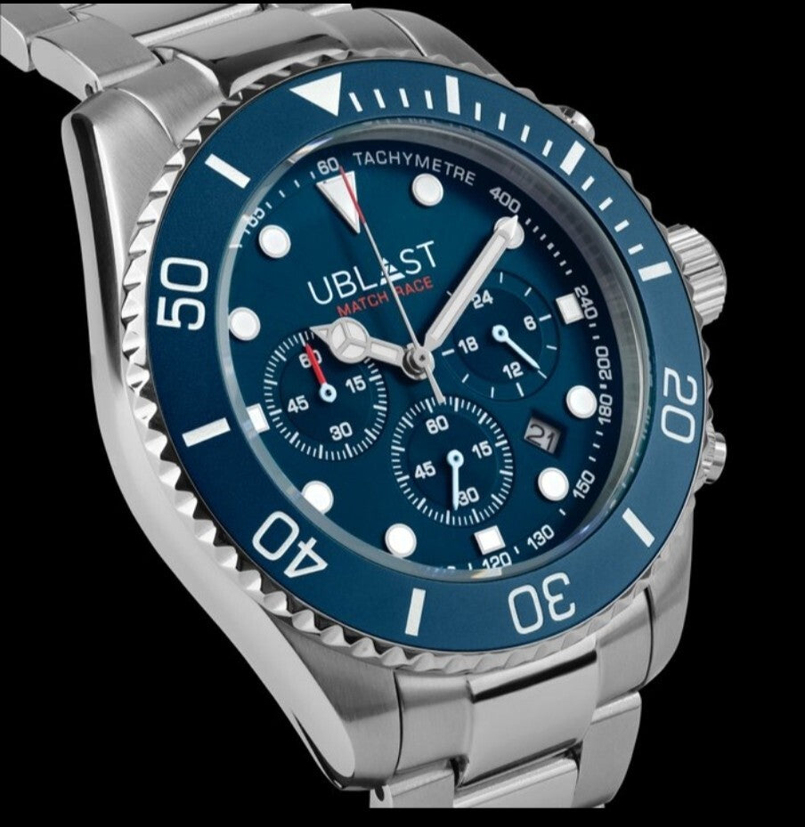 Ublast • Match Race Chrono Watch • 42mm • Miyota OS20 • WR10ATM • UBMRC42BU