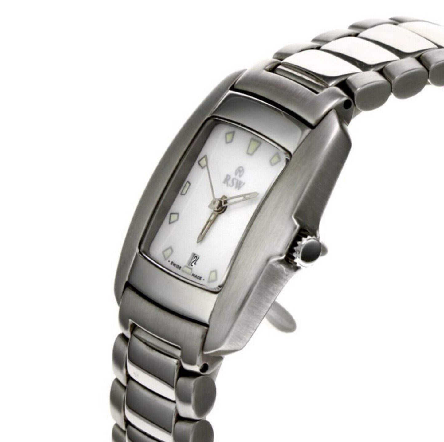 RSW • Vintage 90's NOS • Swiss Women's Watch  • Stainless Steel • RSW6200-SS-1