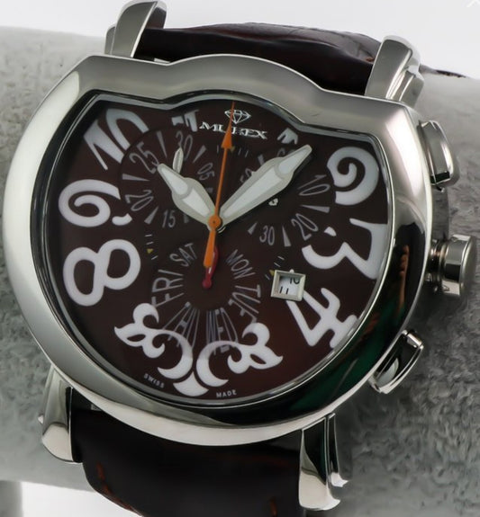MUREX • 42x52.00mm • Swiss Chronograph Watch • Quartz • Brown • WR30M • ISC792