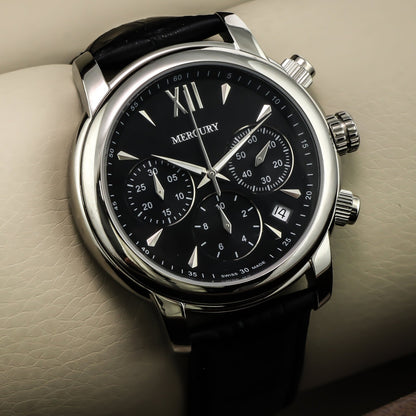Mercury • Swiss Chronograph Watch • Stainless Steel • 44mm • Quartz • 5ATM