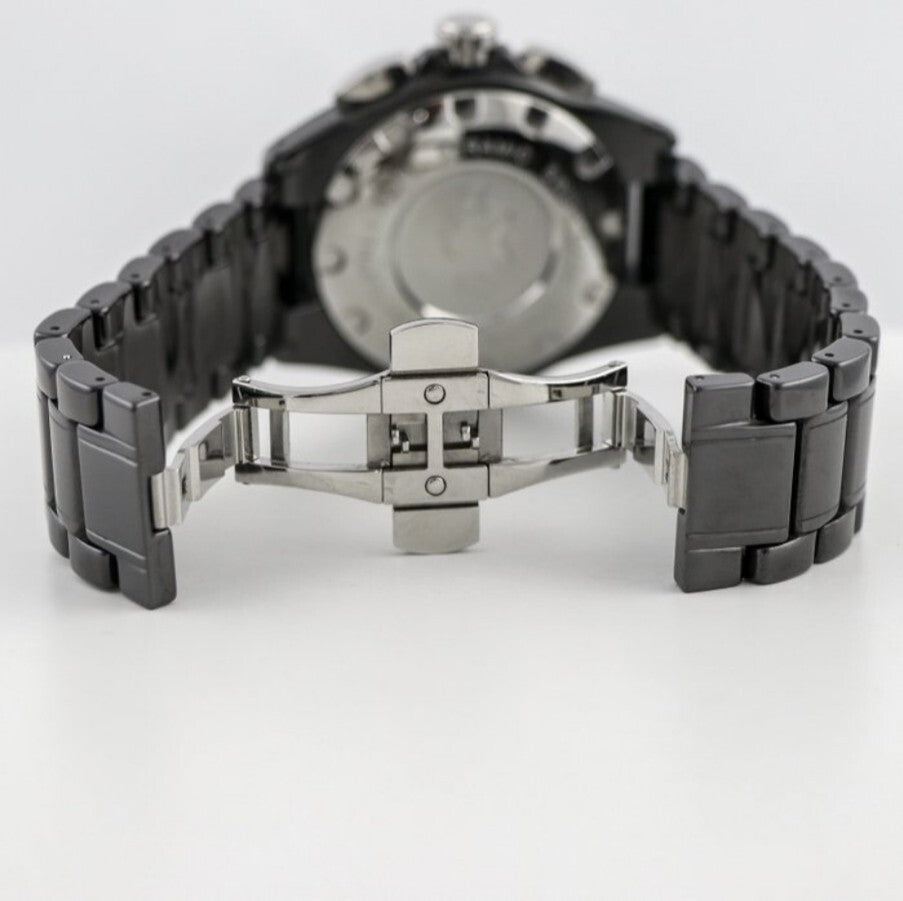 Optima • Swiss Chronograph Watch  • OSC318-BS-3 • Date SubDay 43mm Ceramic Bezel