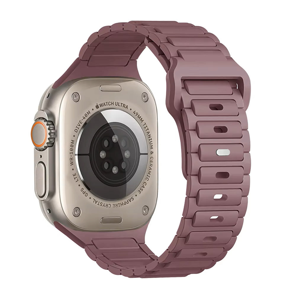 Easy Release • Sport Silicone Strap Compatible w Apple Watch 38/40/41 • 42/44/45