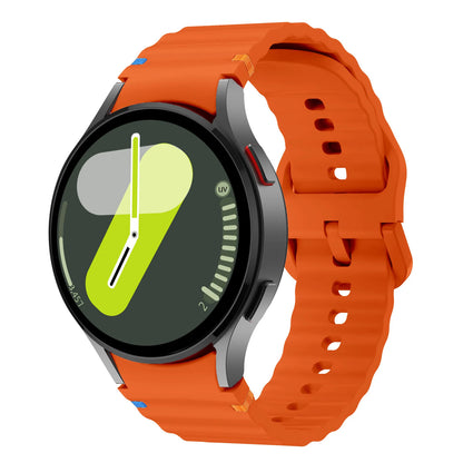 Forwelleny Wavy Silicone Sports Strap • 40mm 44mm • Compatible with Samsung