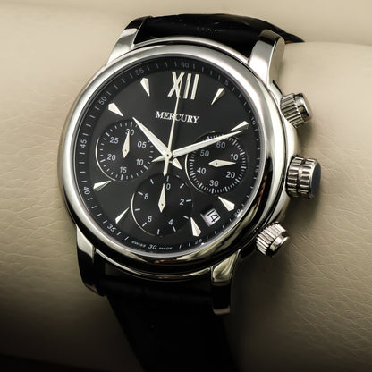 Mercury • Swiss Chronograph Watch • Stainless Steel • 44mm • Quartz • 5ATM