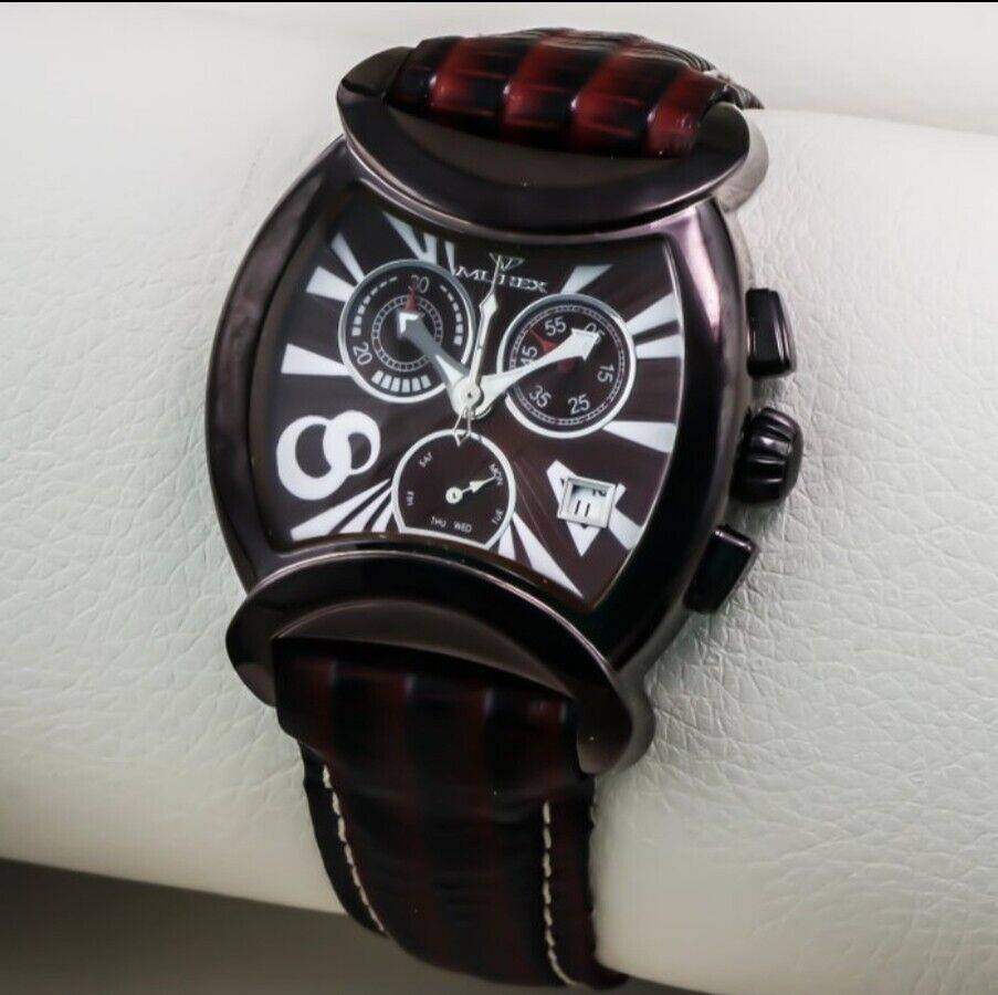 Murex • Swiss Chronograph Watch • ISC791-CL • Black & Red• Day SubDate • Quartz