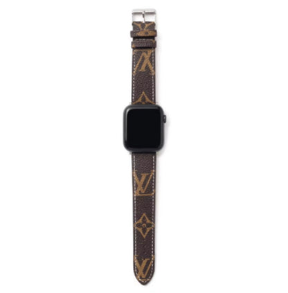 Luxury Leather Watch Band • Compatible with Apple Watch • Fits 38–49mm Series