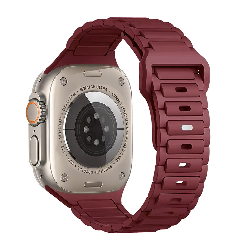 Easy Release • Sport Silicone Strap Compatible w Apple Watch 38/40/41 • 42/44/45