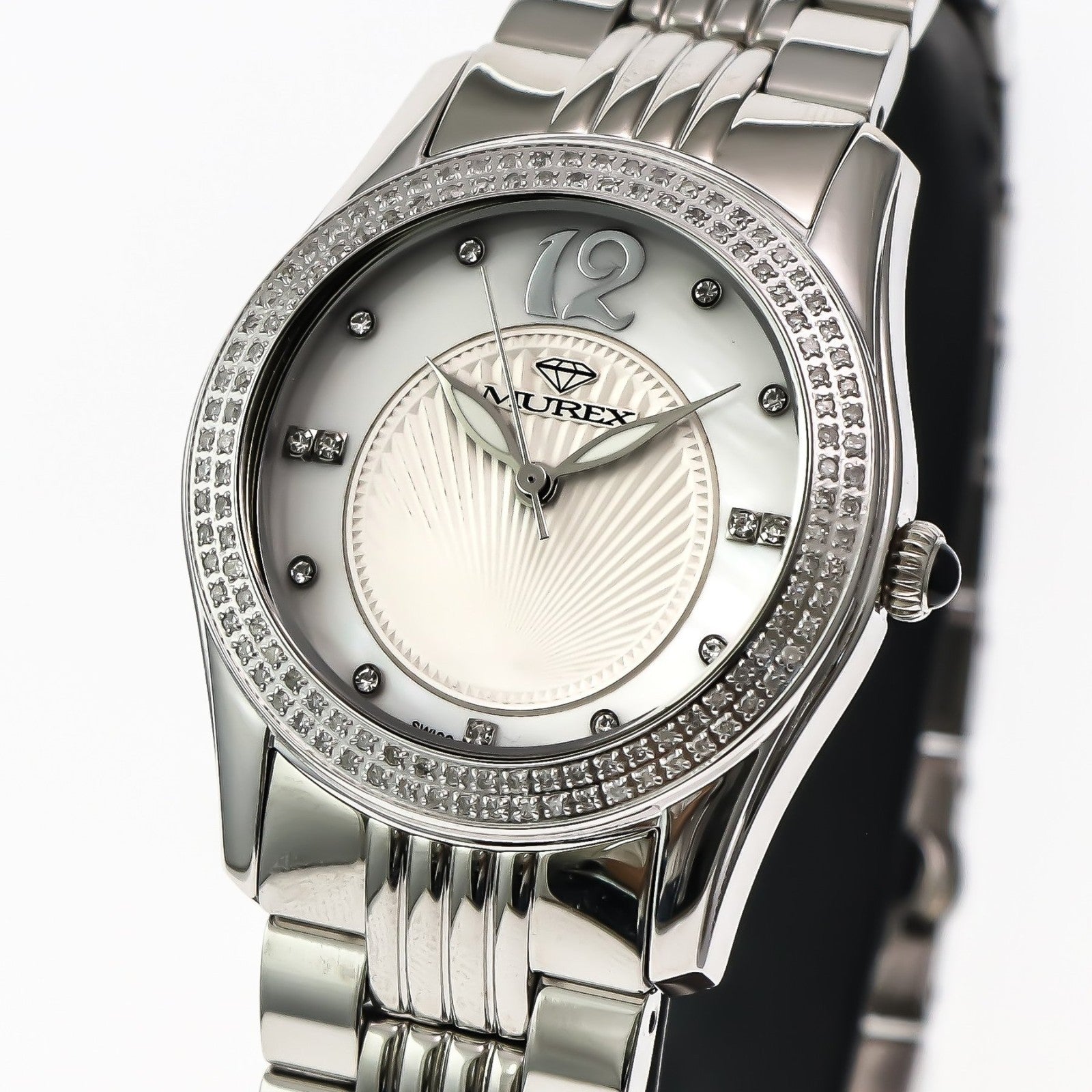 Murex • Swiss Diamond Watch • 126 SI Real White Diamonds 0.7ct • 36mm • MUL536
