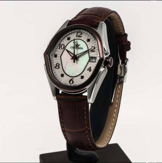 Optima • Swiss Watch • Stainless Steel & Leather • Ronda Quartz 37.40mm • OSL272