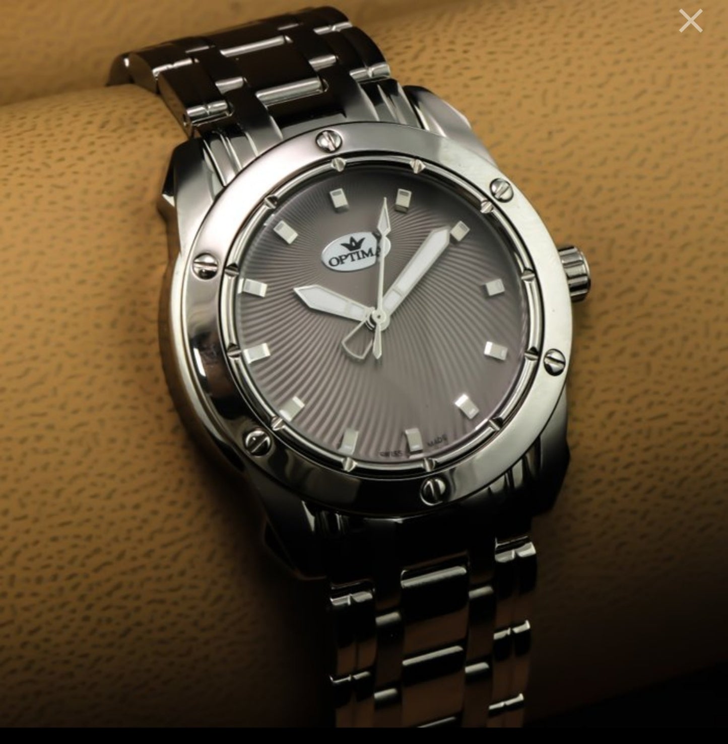 Optima • Swiss Watch • Stainless Steel • 41mm Quartz • 5ATM • OSL293 • Mens