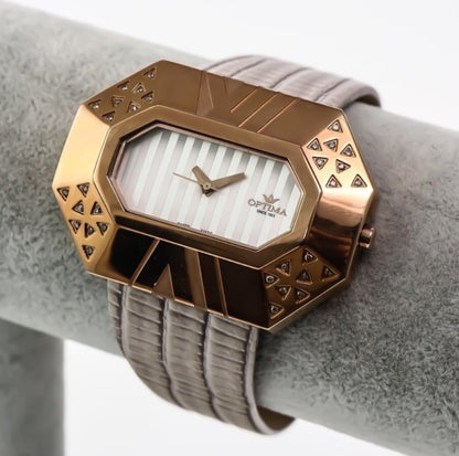Optima •Swiss Diamond Watch •Stainless Steel Quartz •0.18ct Diamonds OSL214