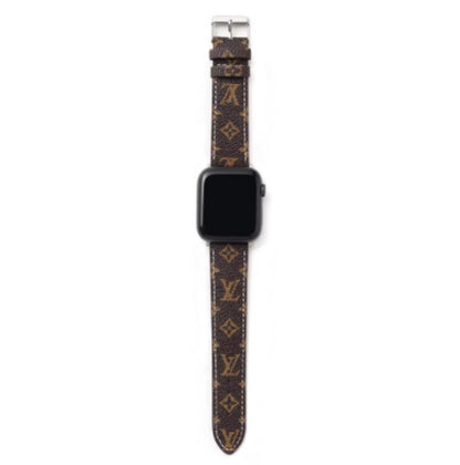 Luxury Leather Watch Band • Compatible with Apple Watch • Fits 38–49mm Series
